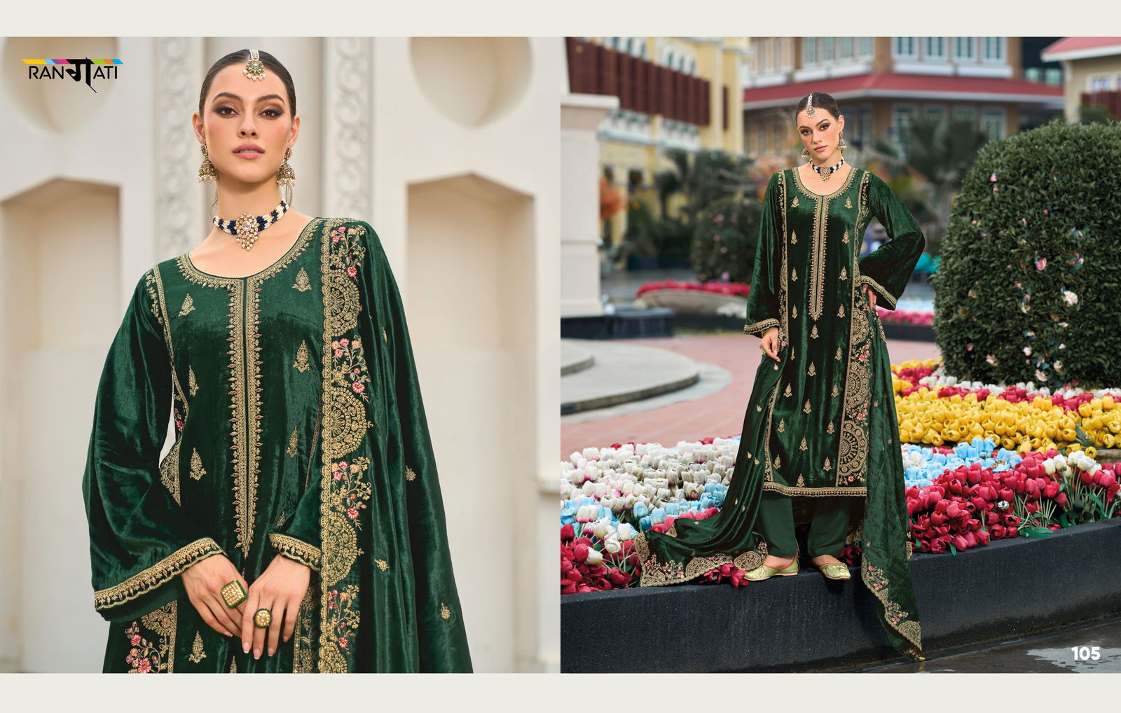 Cartel By Rangati Winter Wear Velvet Embroidery Salwar Kameez Wholesale Shop In Surat
